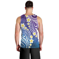 Plumeria With Galaxy Polynesian Tattoo Pattern Men Tank Top LT05 - Polynesian Pride