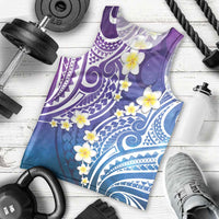 Plumeria With Galaxy Polynesian Tattoo Pattern Men Tank Top LT05 - Polynesian Pride