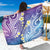 Plumeria With Galaxy Polynesian Tattoo Pattern Sarong