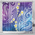 Plumeria With Galaxy Polynesian Tattoo Pattern Shower Curtain