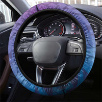 Plumeria With Galaxy Polynesian Tattoo Pattern Steering Wheel Cover LT05 - Polynesian Pride