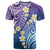 Plumeria With Galaxy Polynesian Tattoo Pattern T Shirt