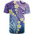 Plumeria With Galaxy Polynesian Tattoo Pattern T Shirt