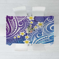 Plumeria With Galaxy Polynesian Tattoo Pattern Tablecloth LT05 Galaxy - Polynesian Pride