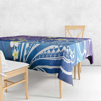 Plumeria With Galaxy Polynesian Tattoo Pattern Tablecloth LT05 - Polynesian Pride