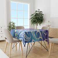 Plumeria With Galaxy Polynesian Tattoo Pattern Tablecloth LT05 - Polynesian Pride