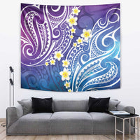 Plumeria With Galaxy Polynesian Tattoo Pattern Tapestry LT05 Galaxy - Polynesian Pride