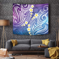 Plumeria With Galaxy Polynesian Tattoo Pattern Tapestry LT05 - Polynesian Pride