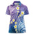 Plumeria With Galaxy Polynesian Tattoo Pattern Women Polo Shirt