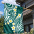 Plumeria With Teal Polynesian Tattoo Pattern Garden Flag