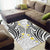 Plumeria With White Polynesian Tattoo Pattern Area Rug