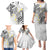 Plumeria With White Polynesian Tattoo Pattern Family Matching Puletasi and Hawaiian Shirt