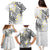 Plumeria With White Polynesian Tattoo Pattern Family Matching Puletasi and Hawaiian Shirt