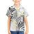 Plumeria With White Polynesian Tattoo Pattern Family Matching Puletasi and Hawaiian Shirt