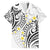 Plumeria With White Polynesian Tattoo Pattern Family Matching Summer Maxi Dress and Hawaiian Shirt