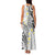 Plumeria With White Polynesian Tattoo Pattern Family Matching Tank Maxi Dress and Hawaiian Shirt