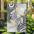 Plumeria With White Polynesian Tattoo Pattern Garden Flag