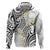 Plumeria With White Polynesian Tattoo Pattern Hoodie