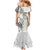 Plumeria With White Polynesian Tattoo Pattern Mermaid Dress