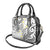 Plumeria With White Polynesian Tattoo Pattern Shoulder Handbag