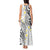 Plumeria With White Polynesian Tattoo Pattern Tank Maxi Dress