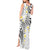 Plumeria With White Polynesian Tattoo Pattern Tank Maxi Dress