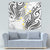 Plumeria With White Polynesian Tattoo Pattern Tapestry