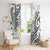 Plumeria With White Polynesian Tattoo Pattern Window Curtain