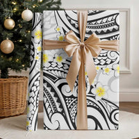 Plumeria With White Polynesian Tattoo Pattern Wrapping Paper LT05 - Polynesian Pride