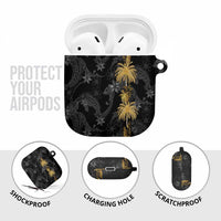 Hawaiian Honu And Surfboards AirPods Case Gold Style LT05 - Polynesian Pride