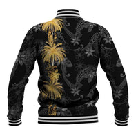 Hawaiian Honu And Surfboards Baseball Jacket Gold Style LT05 - Polynesian Pride