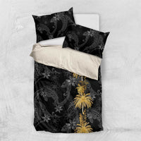 Hawaiian Honu And Surfboards Bedding Set Gold Style LT05 US Twin 172cm x 218cm Gold - Polynesian Pride
