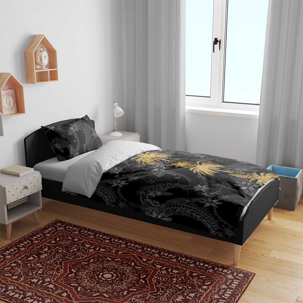 Hawaiian Honu And Surfboards Bedding Set Gold Style LT05 - Polynesian Pride