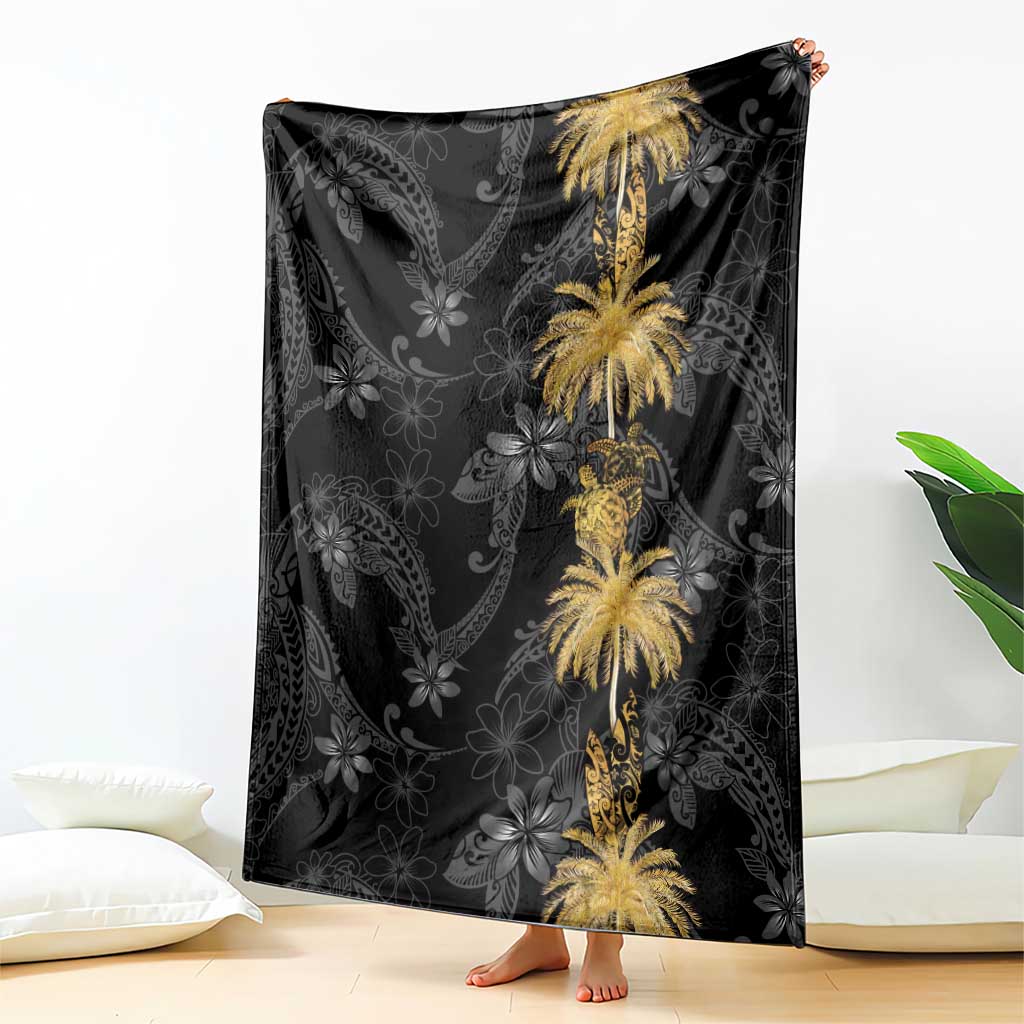Hawaiian Honu And Surfboards Blanket Gold Style LT05 - Polynesian Pride