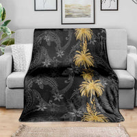Hawaiian Honu And Surfboards Blanket Gold Style LT05 - Polynesian Pride