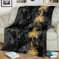 Hawaiian Honu And Surfboards Blanket Gold Style LT05 - Polynesian Pride