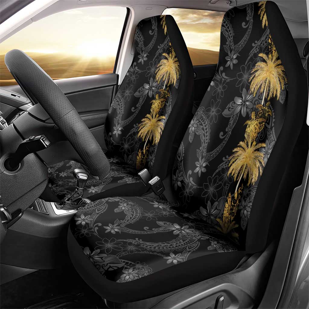 Hawaiian Honu And Surfboards Car Seat Cover Gold Style LT05 - Polynesian Pride