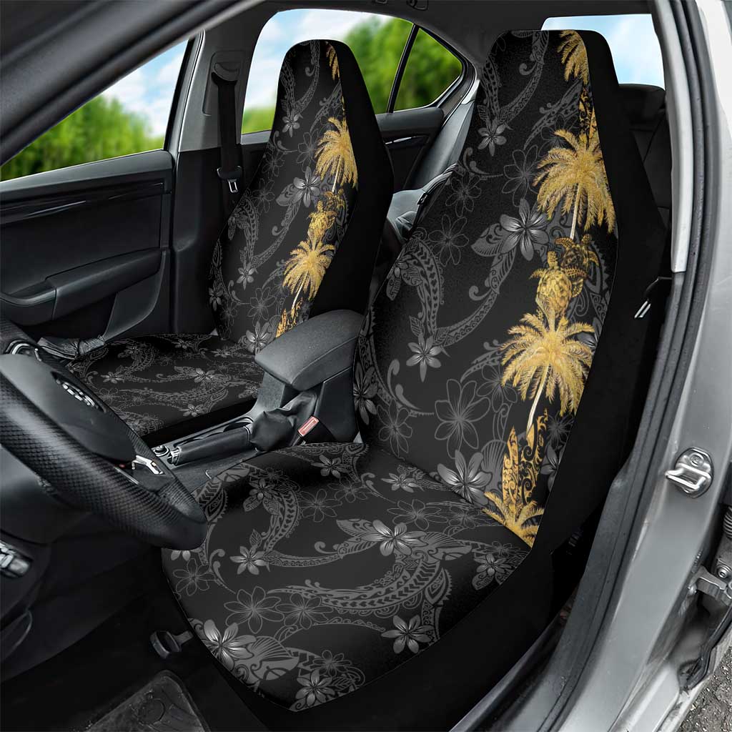 Hawaiian Honu And Surfboards Car Seat Cover Gold Style LT05 - Polynesian Pride
