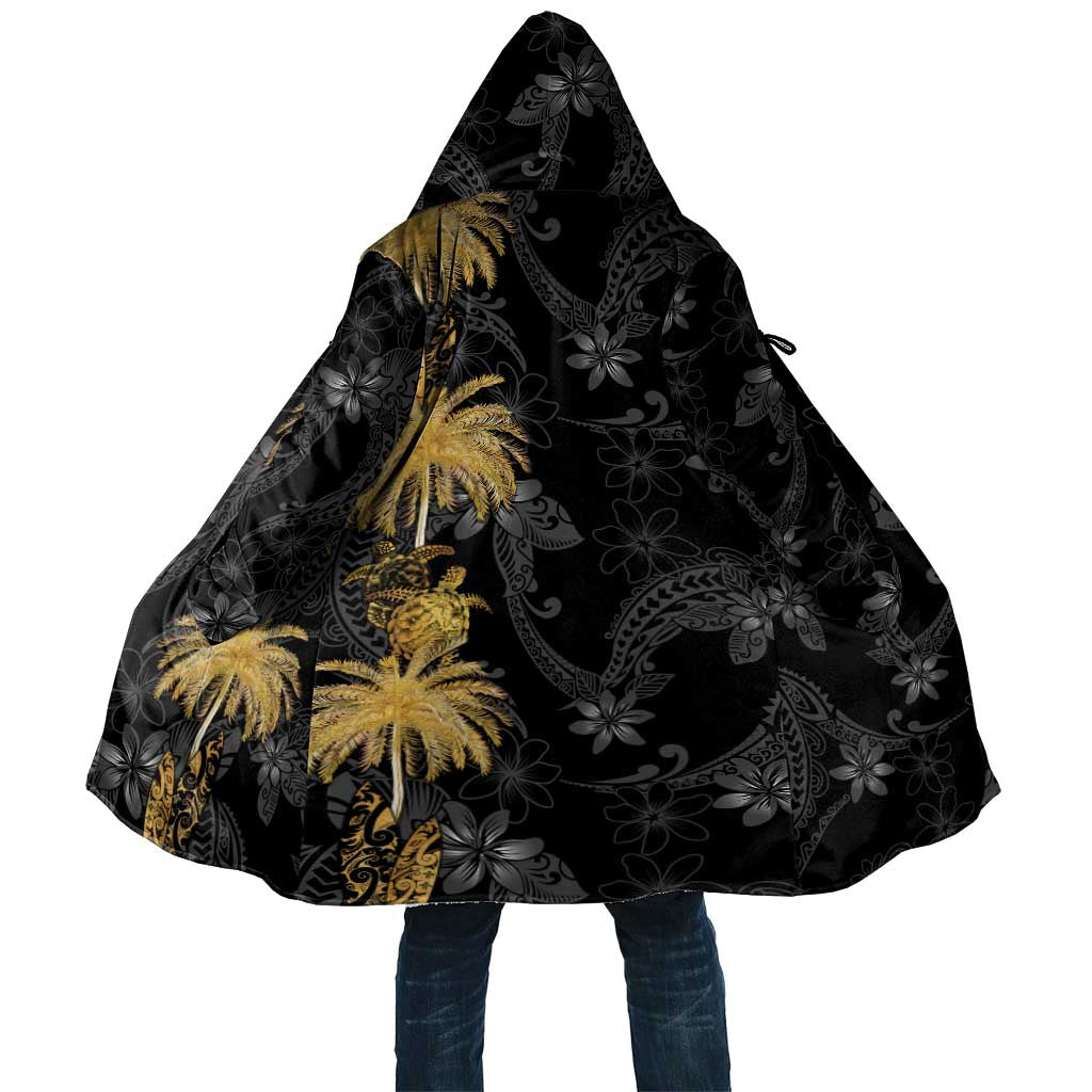 Hawaiian Honu And Surfboards Cloak Gold Style LT05 Unisex Gold - Polynesian Pride