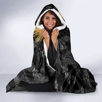 Hawaiian Honu And Surfboards Hooded Blanket Gold Style LT05 - Polynesian Pride