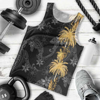 Hawaiian Honu And Surfboards Men Tank Top Gold Style LT05 - Polynesian Pride