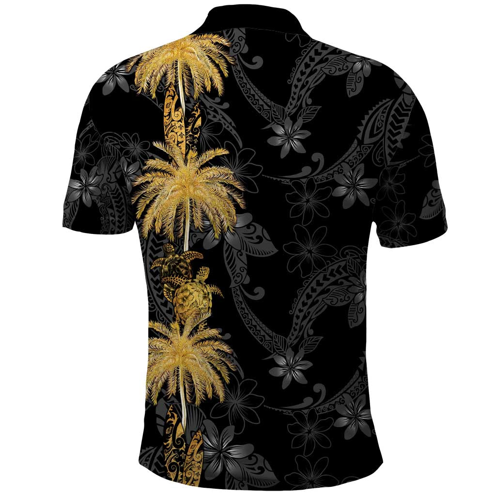 Hawaiian Honu And Surfboards Polo Shirt Gold Style LT05 - Polynesian Pride