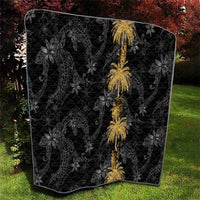 Hawaiian Honu And Surfboards Quilt Gold Style LT05 - Polynesian Pride