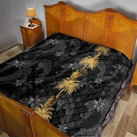 Hawaiian Honu And Surfboards Quilt Gold Style LT05 - Polynesian Pride
