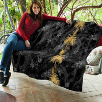 Hawaiian Honu And Surfboards Quilt Gold Style LT05 - Polynesian Pride