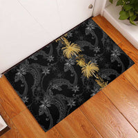 Hawaiian Honu And Surfboards Rubber Doormat Gold Style LT05 - Polynesian Pride