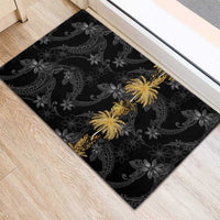 Hawaiian Honu And Surfboards Rubber Doormat Gold Style LT05 - Polynesian Pride