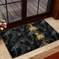 Hawaiian Honu And Surfboards Rubber Doormat Gold Style LT05 - Polynesian Pride