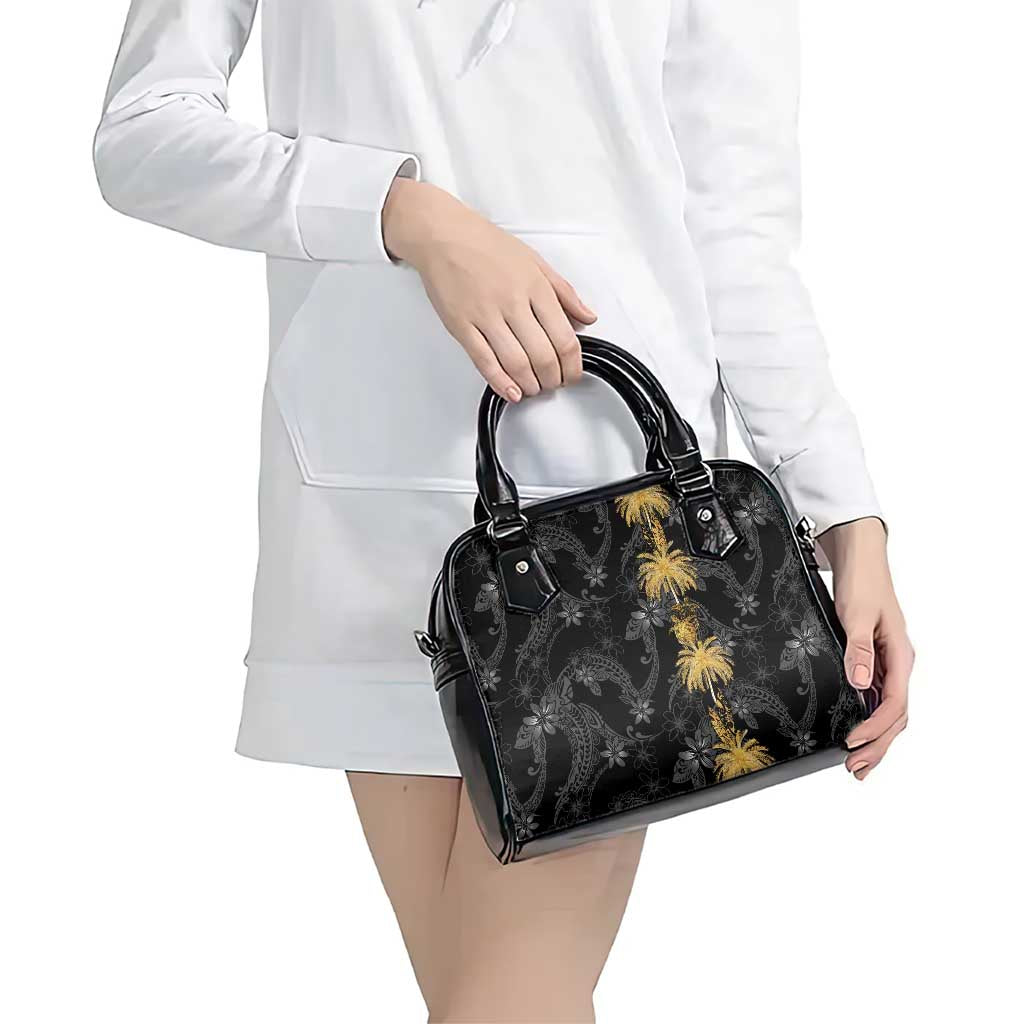 Hawaiian Honu And Surfboards Shoulder Handbag Gold Style LT05 - Polynesian Pride