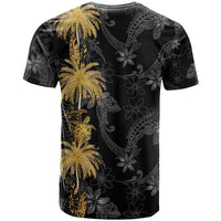 Hawaiian Honu And Surfboards T Shirt Gold Style LT05 - Polynesian Pride